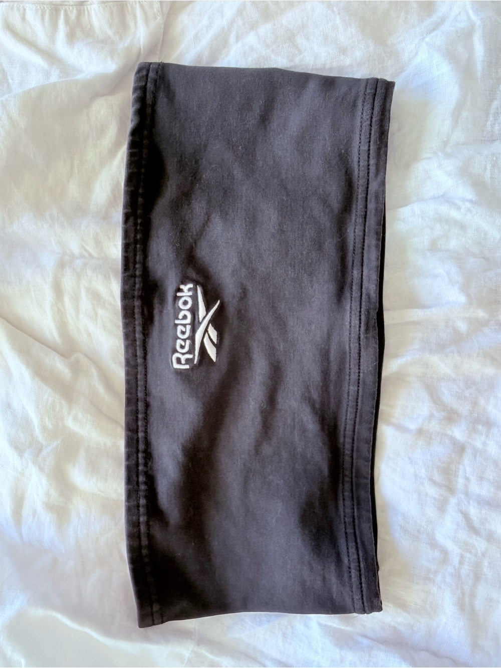 Reebok Black Kids Leggings Tube Top with White Logo